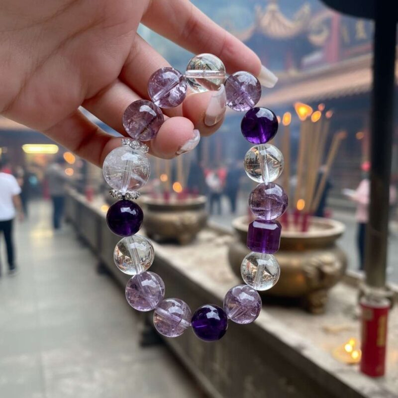 The Bing Fire Five Elements feng shui bracelet has undergone prayers and consecration at a temple.