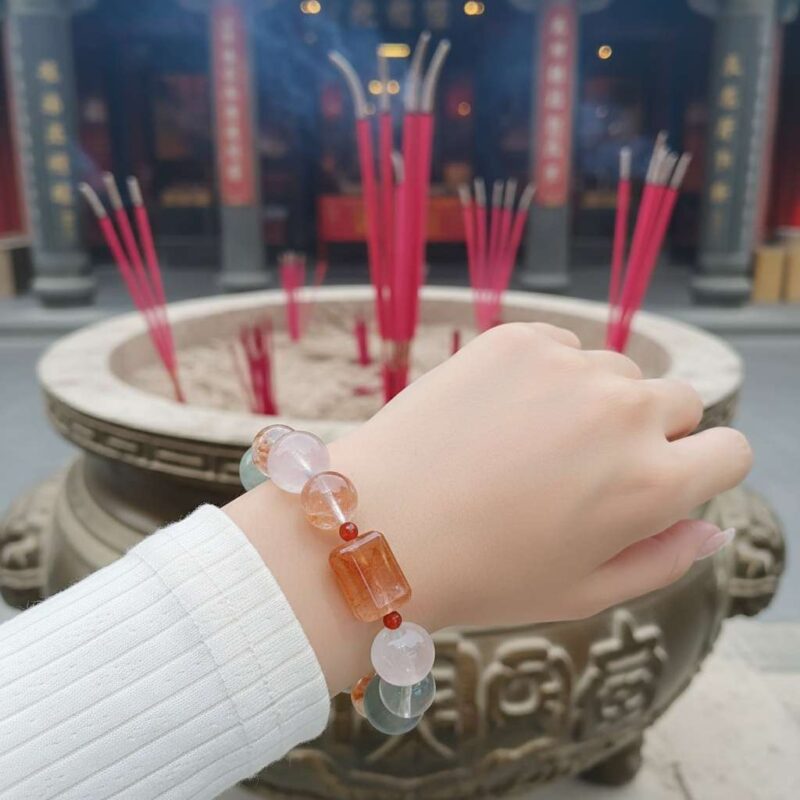 The Chinese Ox Zodiac feng shui bracelet has undergone prayers and consecration at a temple.
