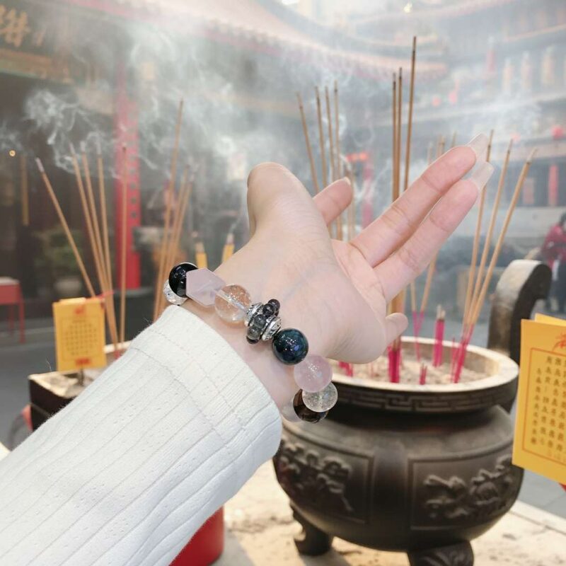 The Chinese Pig Zodiac feng shui bracelet has undergone prayers and consecration at a temple.