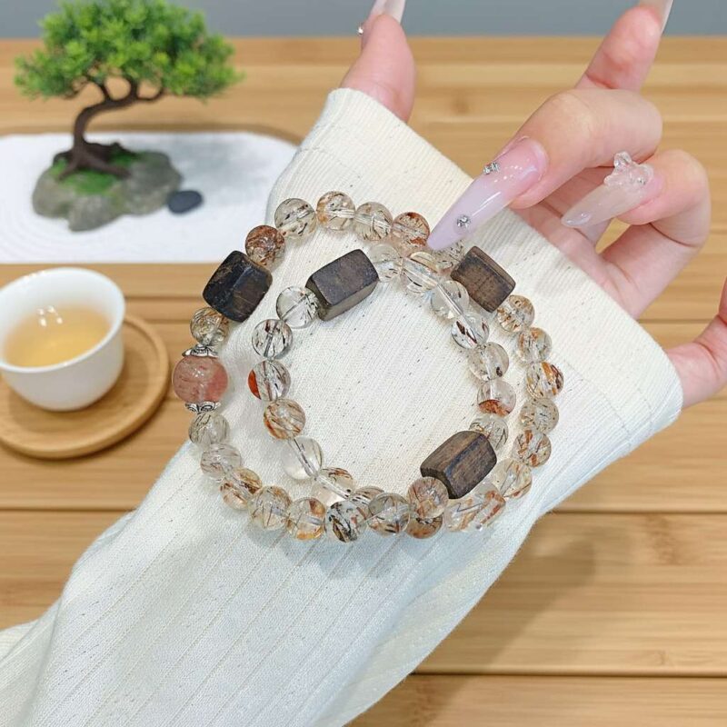 The Chinese Rooster Zodiac feng shui bracelet has undergone prayers and consecration at a temple.