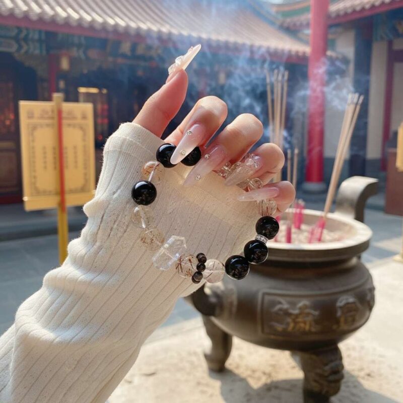 The Chinese Snake Zodiac feng shui bracelet has undergone prayers and consecration at a temple.