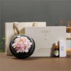 The handmade flower ceramic diffuser with the gift box.