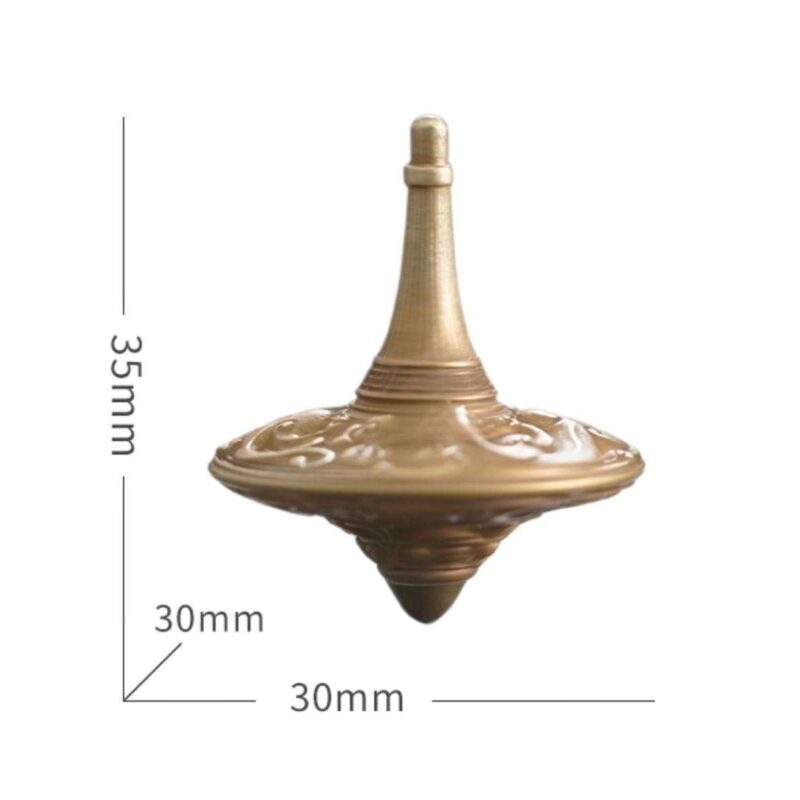 The size of brass fidget spinner.