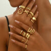 bohemian vintage gold ring set2 cover