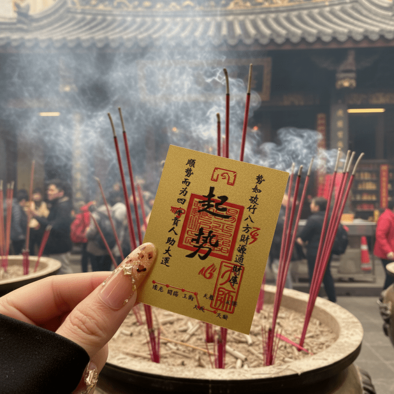 gold fulu talisman career tample