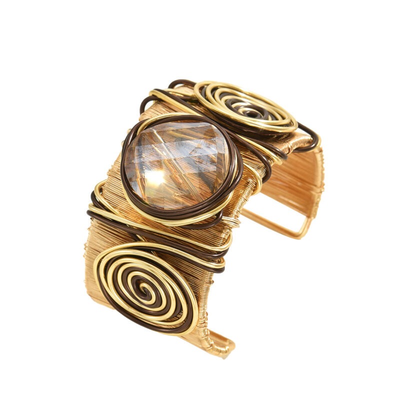 Handmade Open Bangle Bracelet