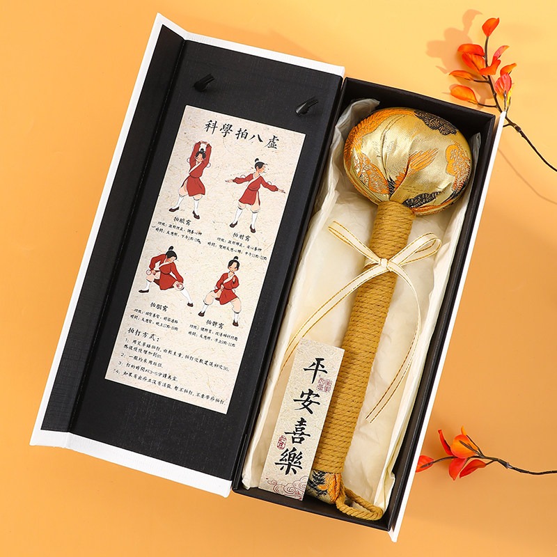 Handcrafted Mugwort Massage Hammer Gold