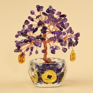 natural healing gemstone crystal tree luck