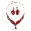 Luxury Crystal Glass Party Jewelry Set Fire2