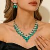 party jewelry set green model