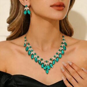 party jewelry set green model