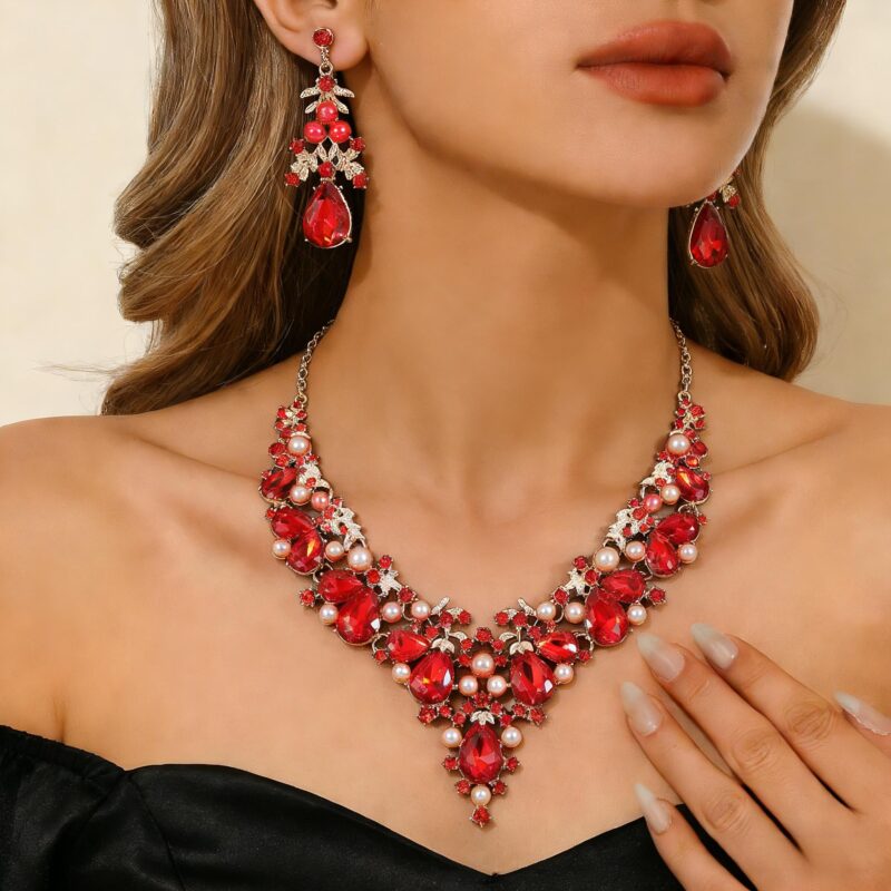 party jewelry set red model