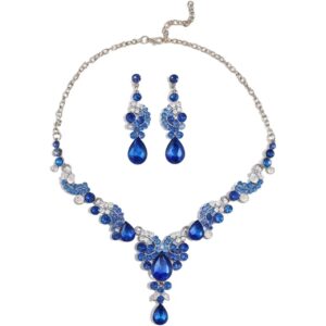 Luxury Crystal Glass Party Jewelry Set - Water 2