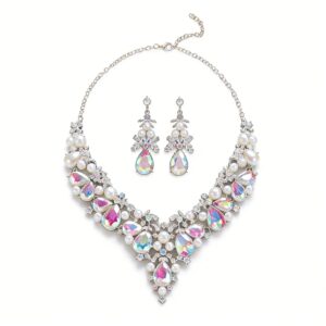 Luxury Crystal Glass Party Jewelry Set earth1