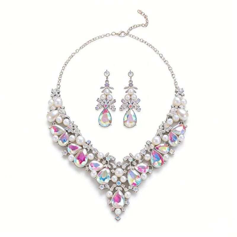 Luxury Crystal Glass Party Jewelry Set earth1