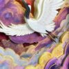 3D Chinese Paper Cutting Cloud Crane