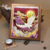 3D Chinese Paper Cutting Cloud Crane