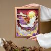 3D Chinese Paper Cutting Cloud Crane