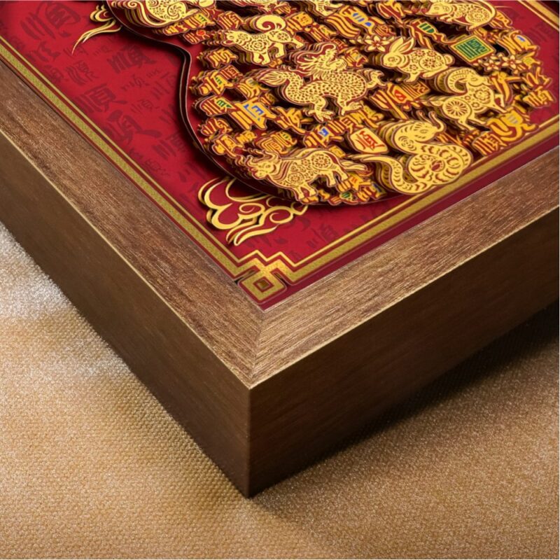 3D Chinese Paper Cutting Hulu