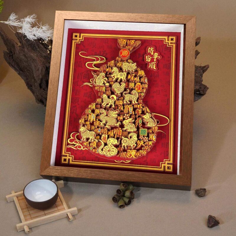 3D Chinese Paper Cutting Hulu