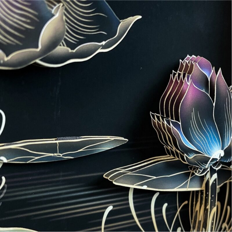 3D Chinese Paper Cutting Water lily
