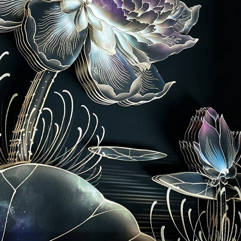 3D Chinese Paper Cutting Water lily