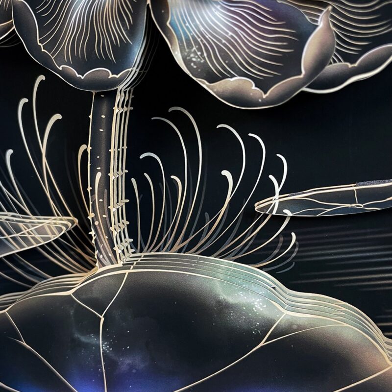 3D Chinese Paper Cutting Water lily