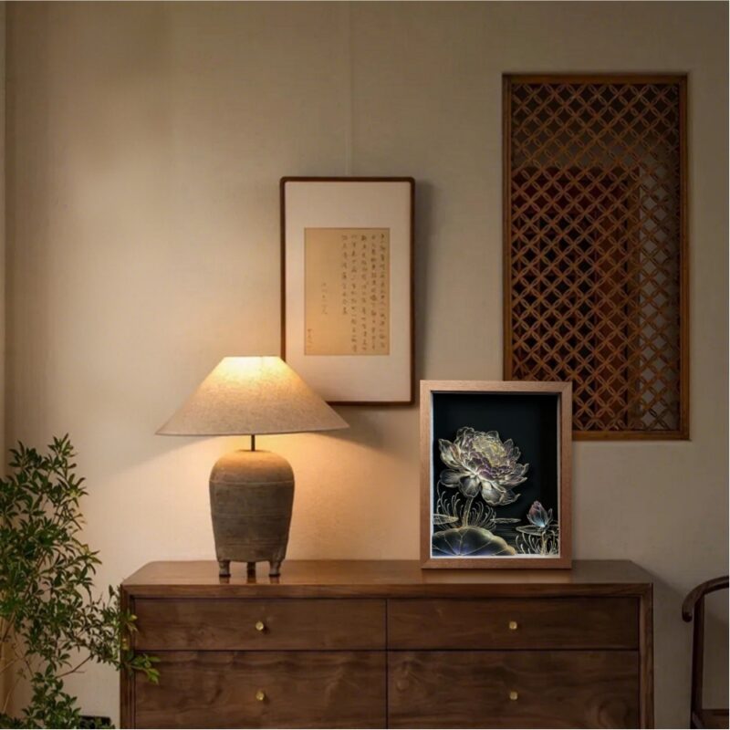 3D Chinese Paper Cutting Water lily