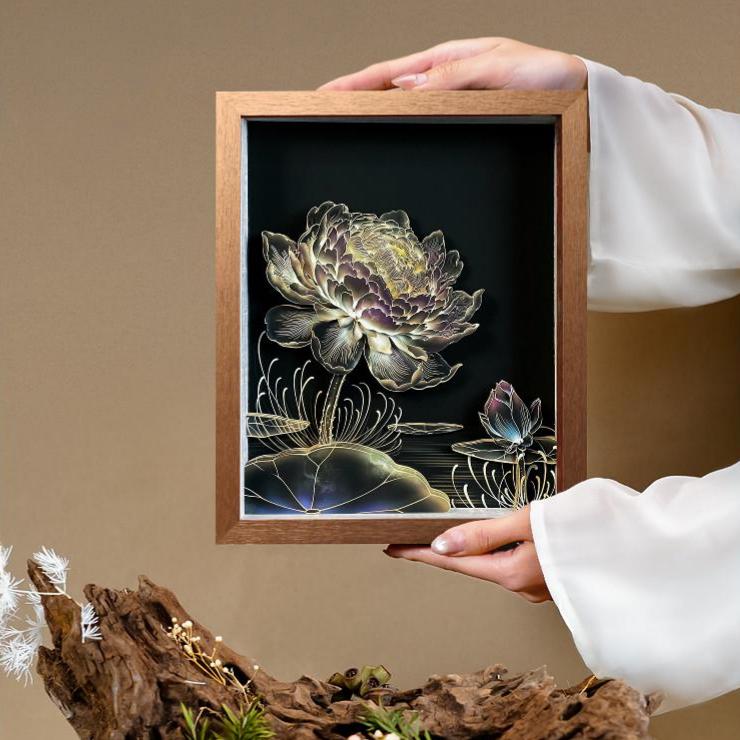 3D Chinese Paper Cutting Water lily