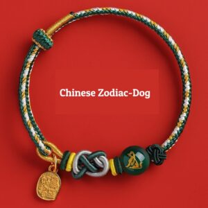 Buddha Stones Chinese Zodiac String dog