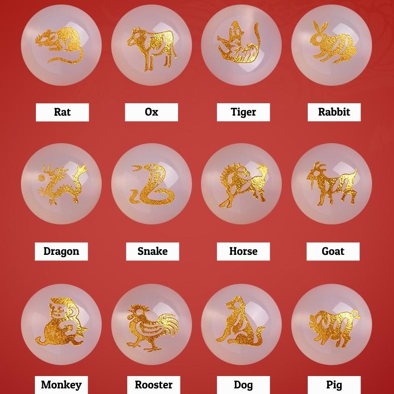 Buddha Stones Chinese Zodiac String