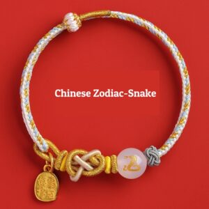 Buddha Stones Chinese Zodiac String snake