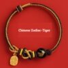 Buddha Stones Chinese Zodiac String Tiger