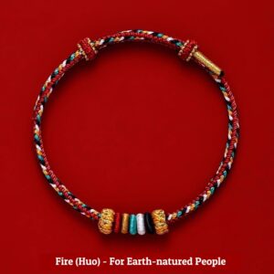 Buddha Stones Five Elements String Fire