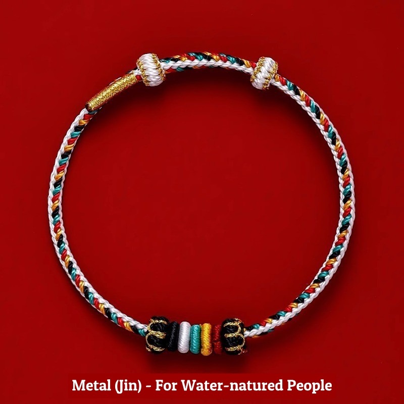 Buddha Stones Five Elements String Metal