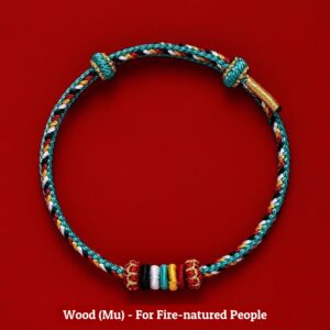 Buddha Stones Five Elements String wood