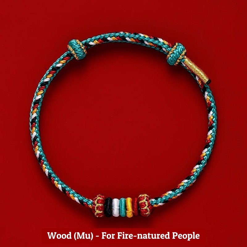 Buddha Stones Five Elements String wood