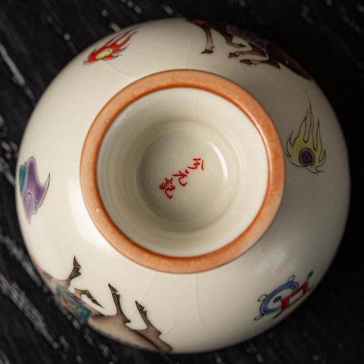 Buddha Stones Ru Kiln Tang Horse Cup