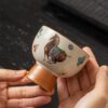 Buddha Stones Ru Kiln Tang Horse Cup