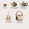 Buddha Stones Ru Kiln Travel Tea Set