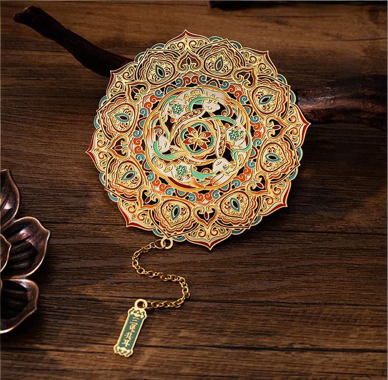 Dunhuang Silk Road Art Metal Bookmark cover
