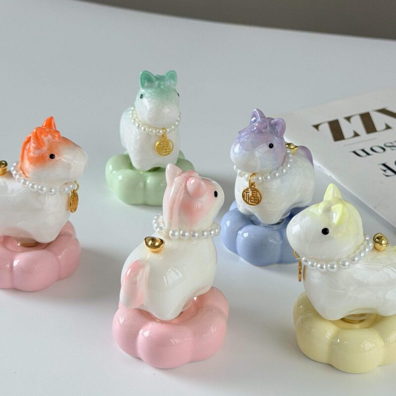 Lucky Ceramic Horse Figurine