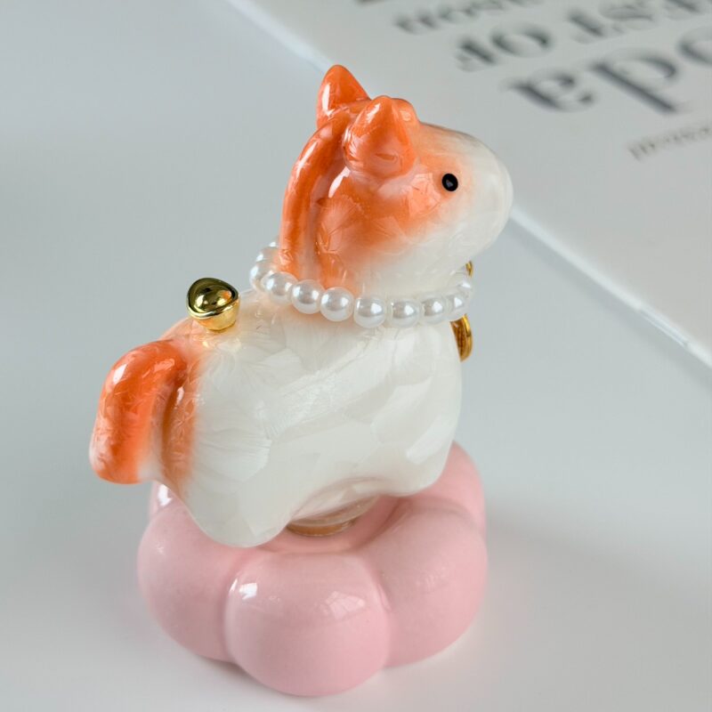 Lucky Ceramic Horse Figurine orange