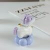 Lucky Ceramic Horse Figurine purple