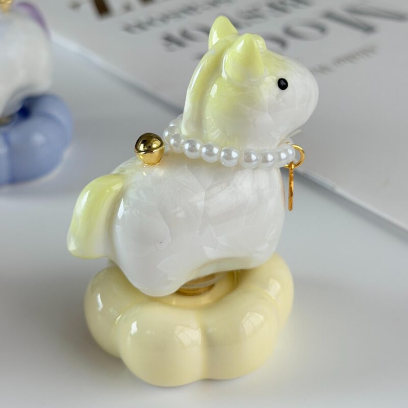 Lucky Ceramic Horse Figurine yellow