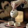 Ru Kiln One Pot Two Cups Tea Set Gift Box
