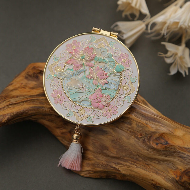 Vintage Floral Pocket Mirror cover