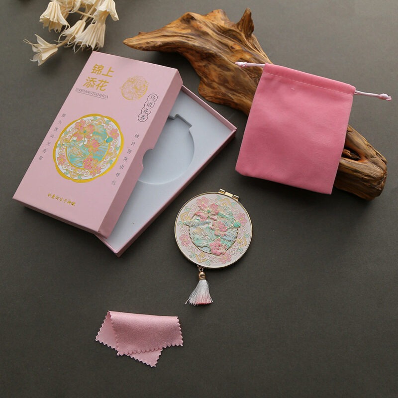 Vintage Floral Pocket Mirror