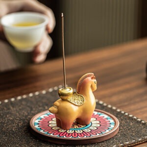Wealth on Horseback Incense Burner