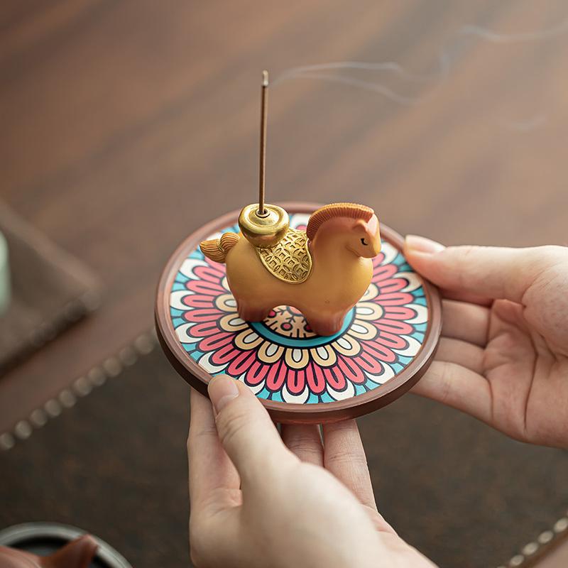 Wealth on Horseback Incense Burner